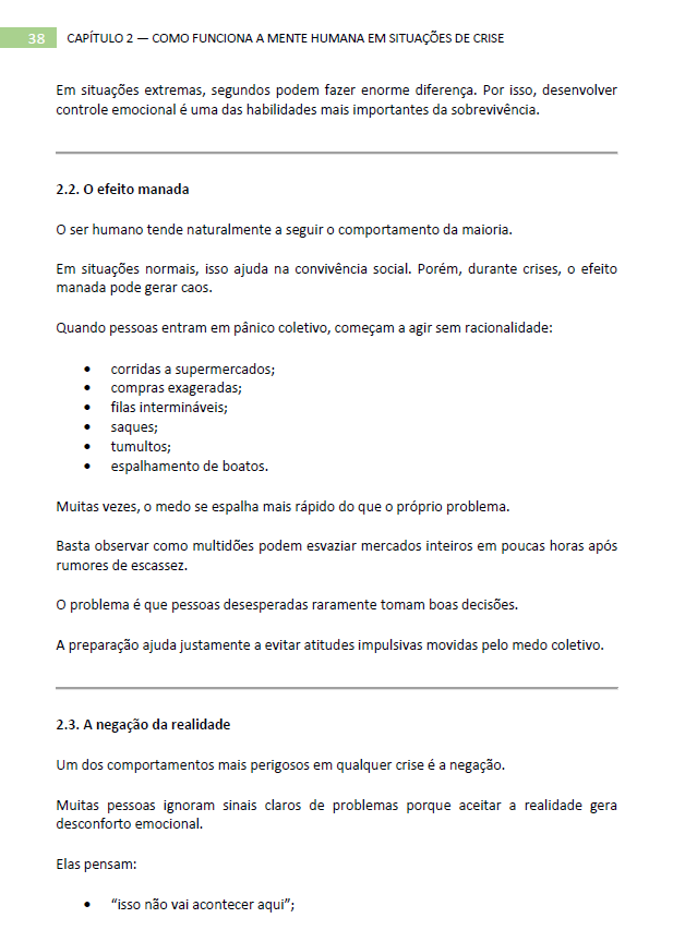Página 37 - Capítulo 2: Comportamento em Crise
